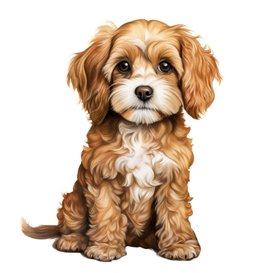 Cute Cavapoos Fabric Panel 39