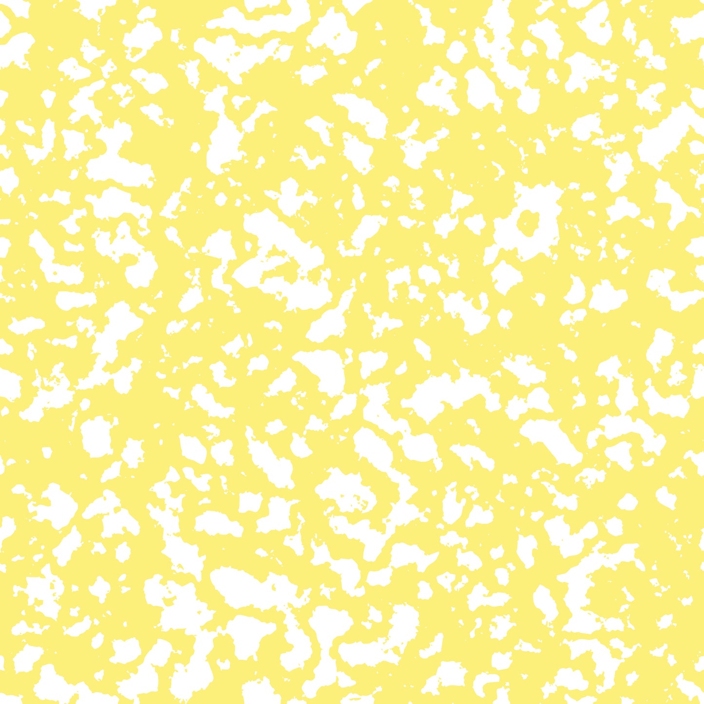 yellow, white, grunge pattern, distressed texture, abstract design, speckled, mottled, vintage style, weathered look, quilting cotton, fabric panel, craft material, sewing fabric, textured background, artistic pattern, irregular spots, painted effect, contemporary style, crafting supplies