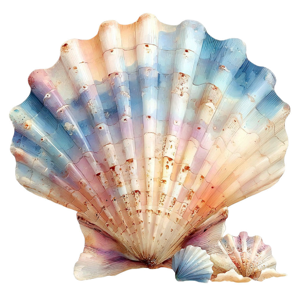 Colorful Seashell Fabric Panel 35