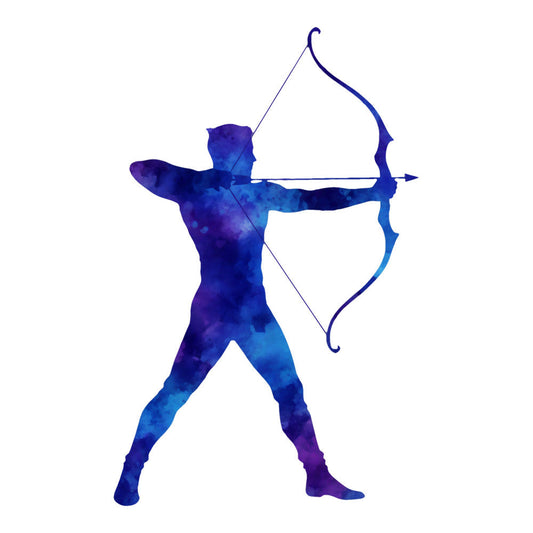 Watercolor Archery Fabric Panel 4