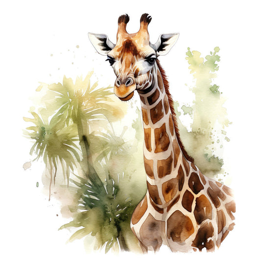 Giraffe Scenes Fabric Panel 5