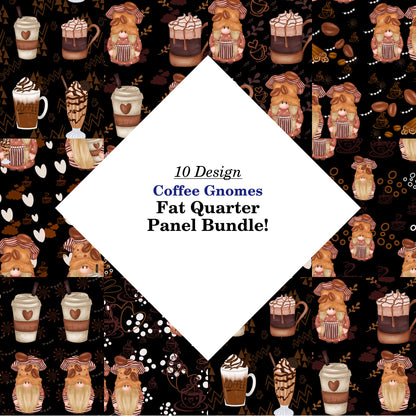Coffee Gnomes Fat Quarter Bundle