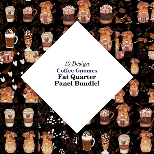 Coffee Gnomes Fat Quarter Bundle