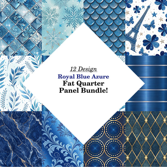 Royal Blue Azure Fat Quarter Bundle