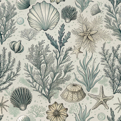 Magical Sea Pattern 8 Quilting Cotton Fabric