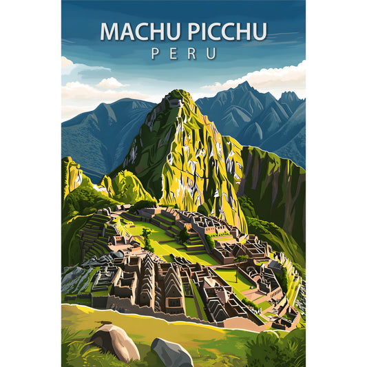 Beautiful Places Travel Poster Fabric Panel 29