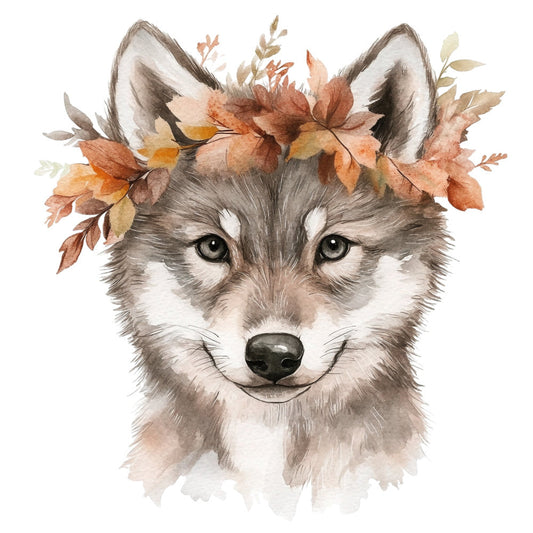 Fall Animal Portrait Fabric Panel 9