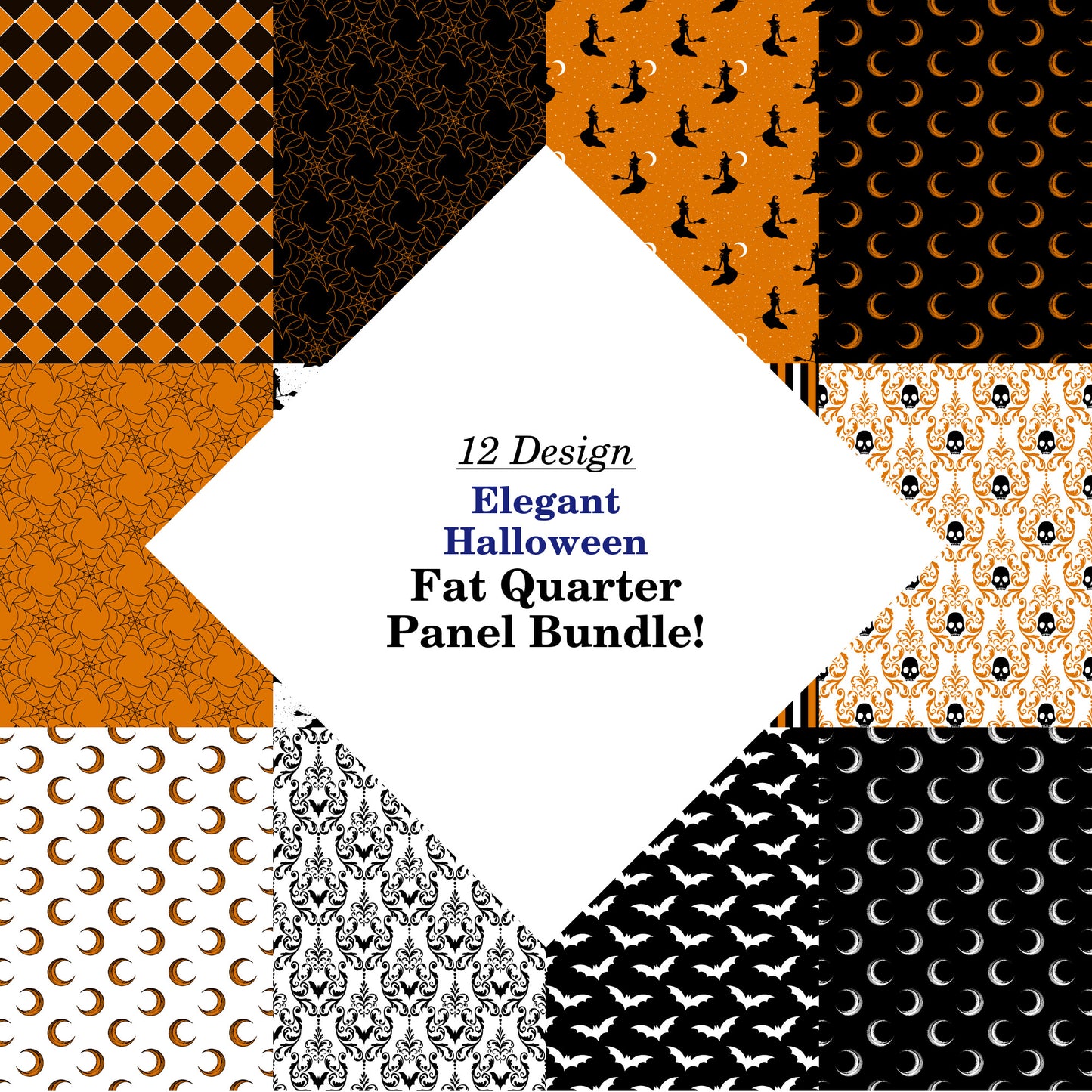 Elegant Halloween Fat Quarter Bundle