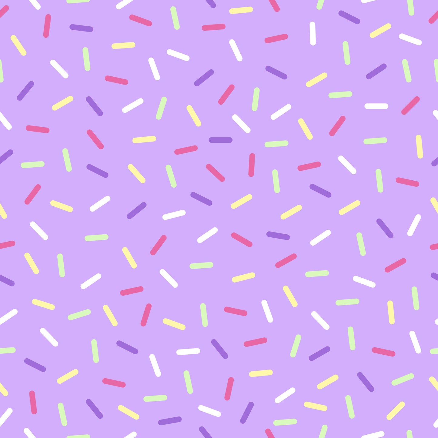 purple background, rainbow sprinkles, colorful jimmies, candy sprinkles, pink sprinkles, yellow sprinkles, green sprinkles, white sprinkles, scattered pattern, random placement, sweet treats, dessert theme, bakery motif, quilting cotton, fabric panel, cheerful mood, playful design, birthday theme, celebration pattern, donut topping