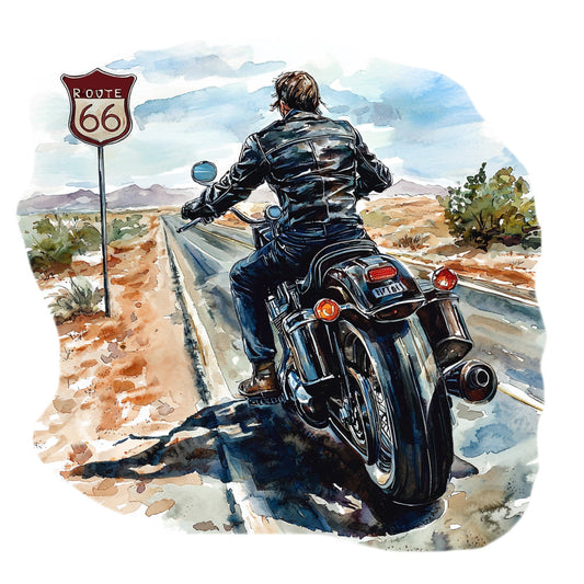 Route 66 Scene Fabric Panel 28