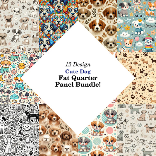 Cute Dog Fat Quarter Bundle