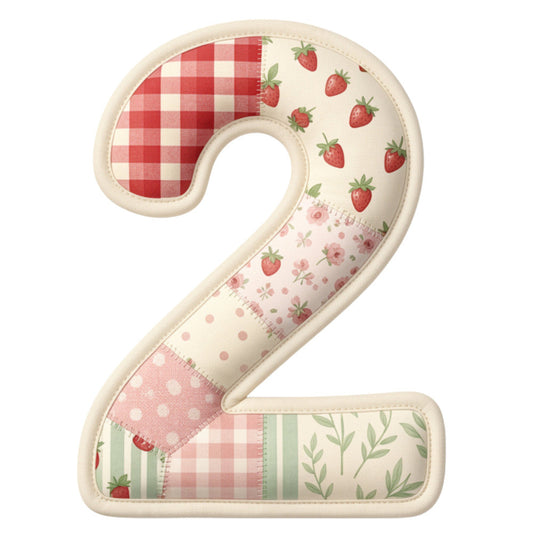 Strawberry Patchwork Fabric Panel 23