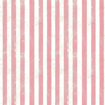 vintage pink, dusty rose, cream white, vertical stripes, distressed texture, weathered appearance, shabby chic, faded finish, quilting cotton, fabric panel, soft pastels, worn effect, rustic charm, cottage style, feminine colors, muted tones, textile design, crafting material