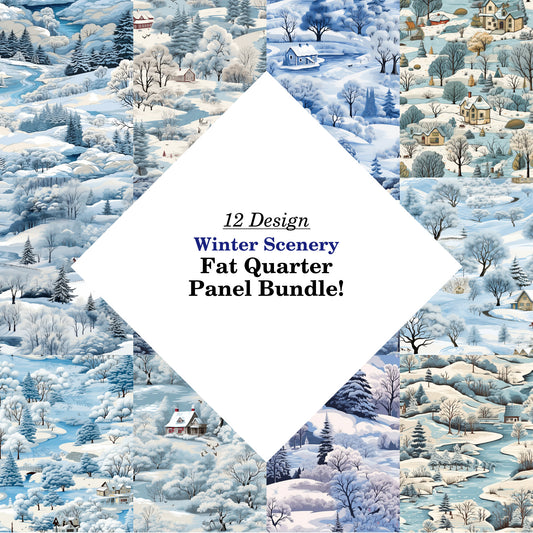 Winter Scenery Fat Quarter Bundle