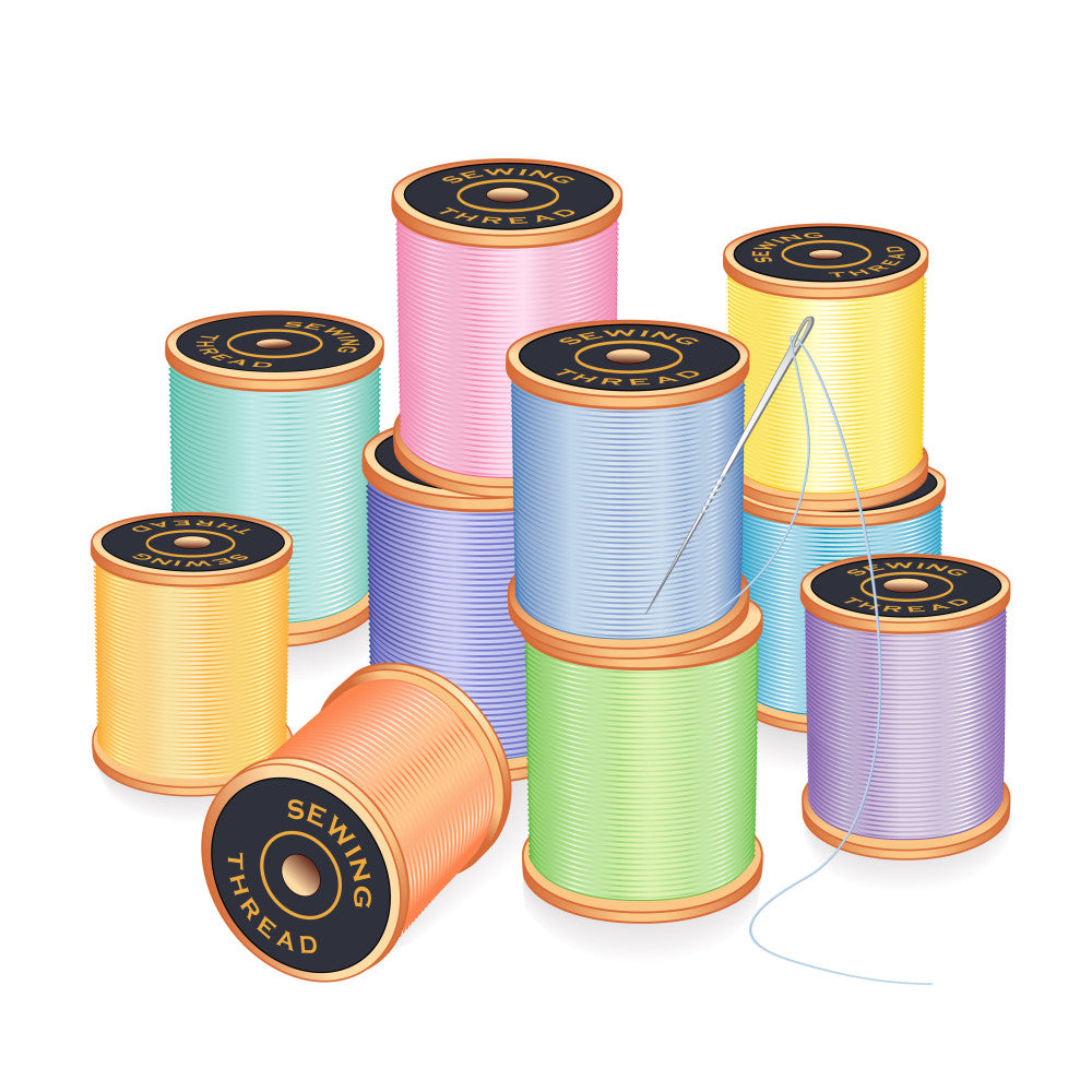 Sewing Thread Fabric Panel 2