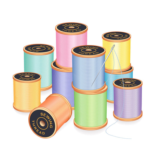 Sewing Thread Fabric Panel 2
