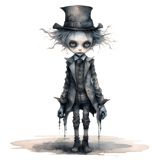 Creepy Horror Evil Dolls Fabric Panel 6