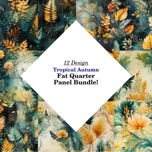 Tropical Autumn Fat Quarter Bundle