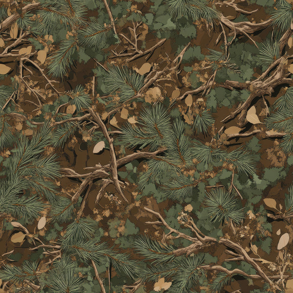 Realistic Hunting Camo Pattern 2 Quilting Cotton Fabric ...