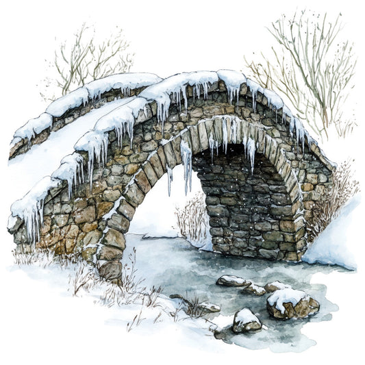Winter Scotland Fabric Panel 15