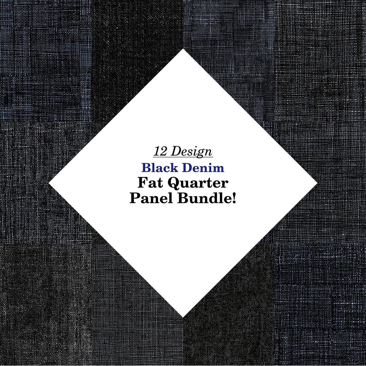 Black Denim Fat Quarter Bundle