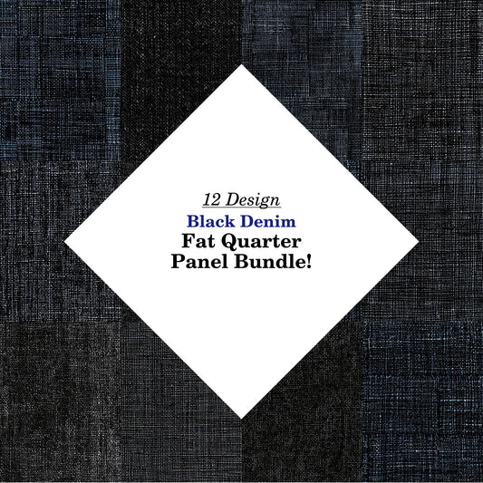 Black Denim Fat Quarter Bundle