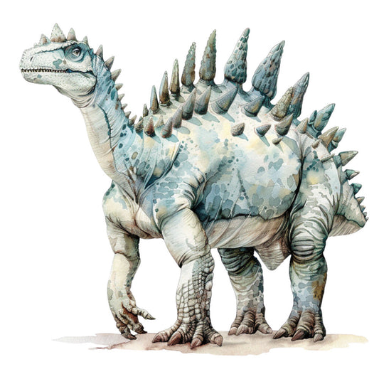 Watercolor Dinosaurs Fabric Panel 26