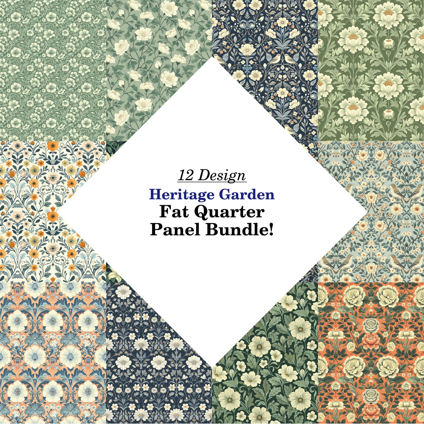 Heritage Garden Fat Quarter Bundle