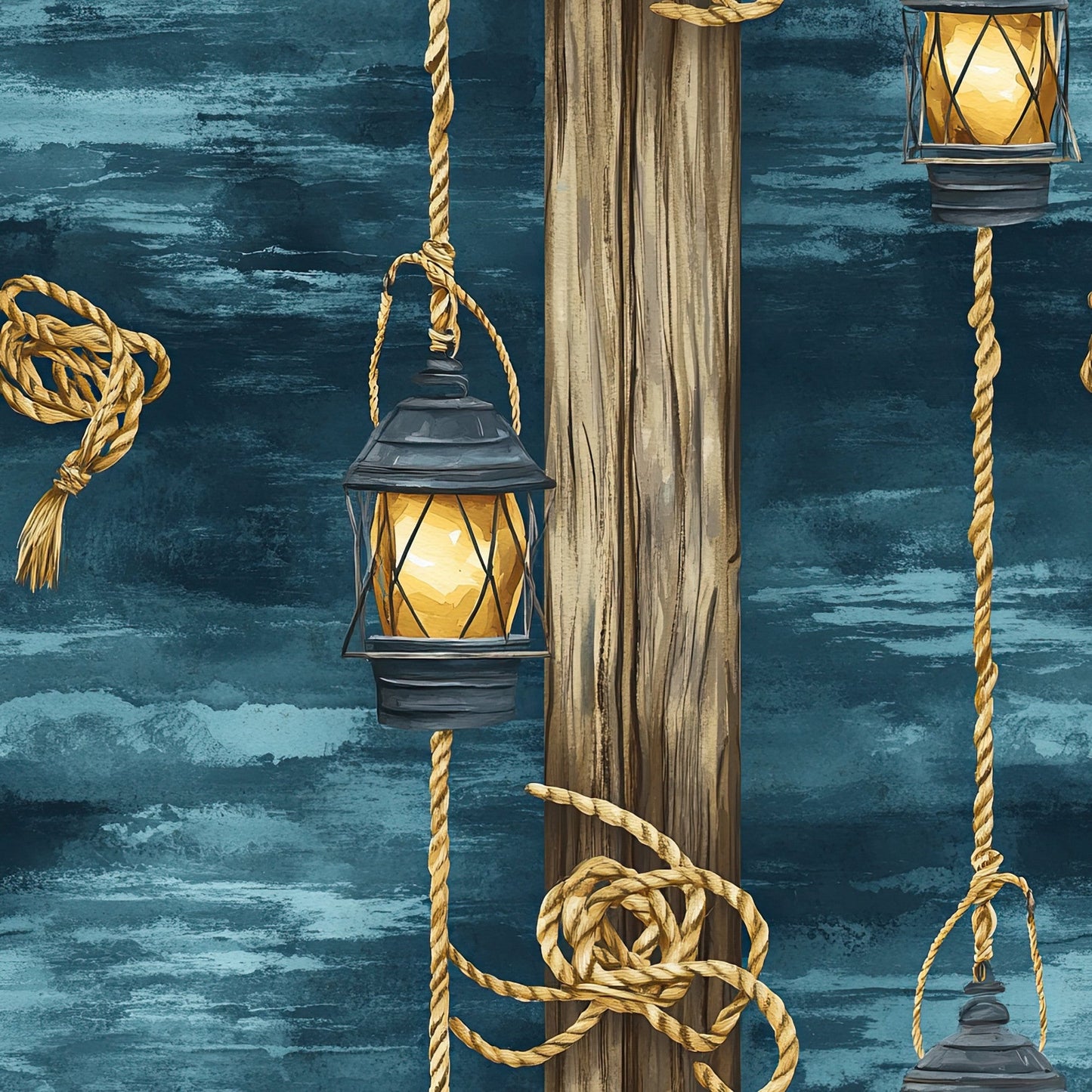 Daily Deal: Nautical Exploration Pattern 41 Quilting Cotton Fabric - 45" x 1 Yard"