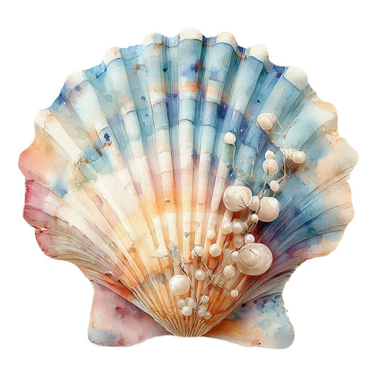 Colorful Seashell Fabric Panel 52
