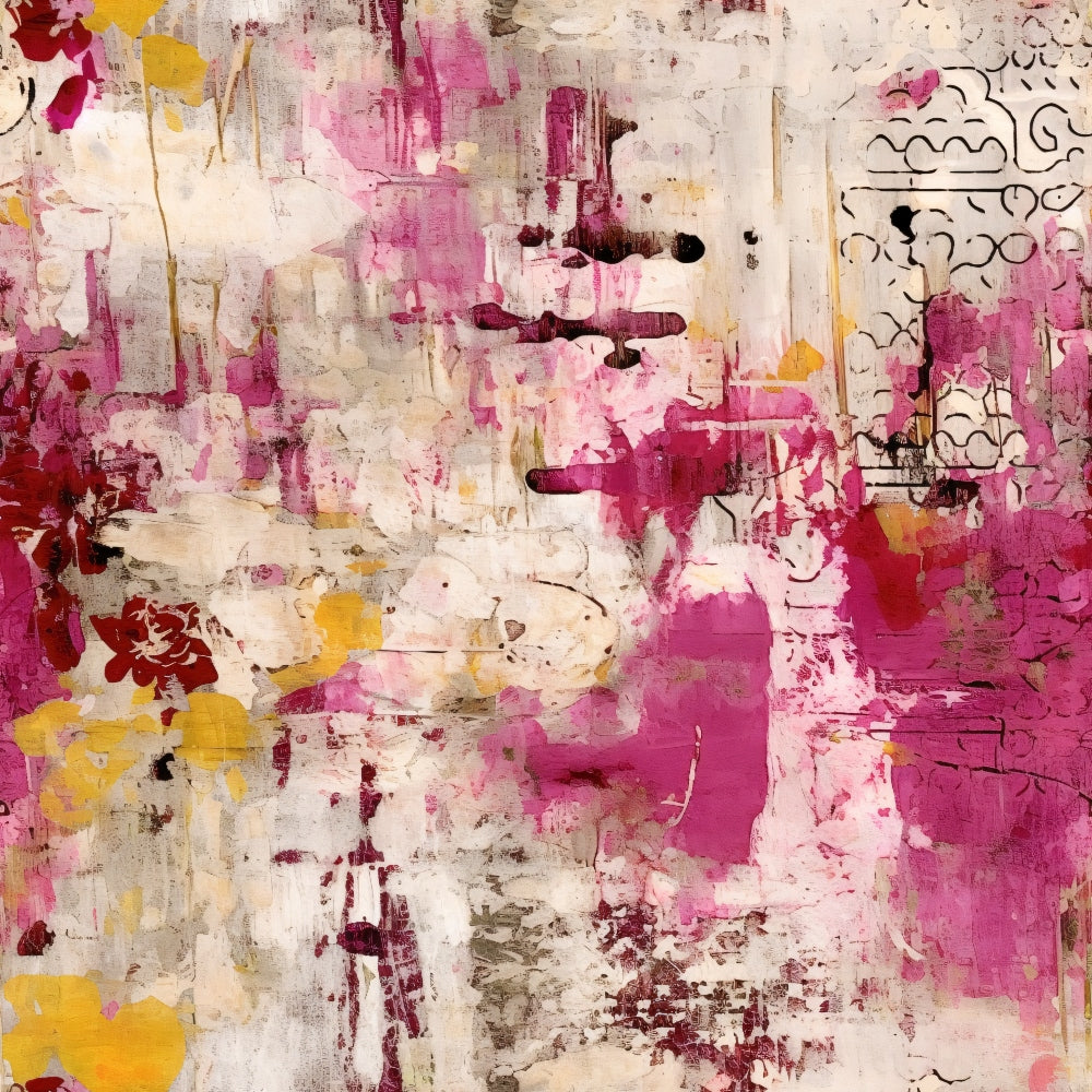 Daily Deal: Girly Grunge Plaster Pattern 16 Quilting Cotton Fabric - 45" x 2 Yards"