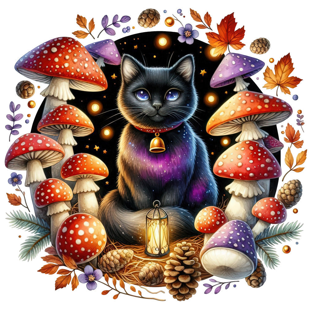 Autumn Cats Fabric Panel 79