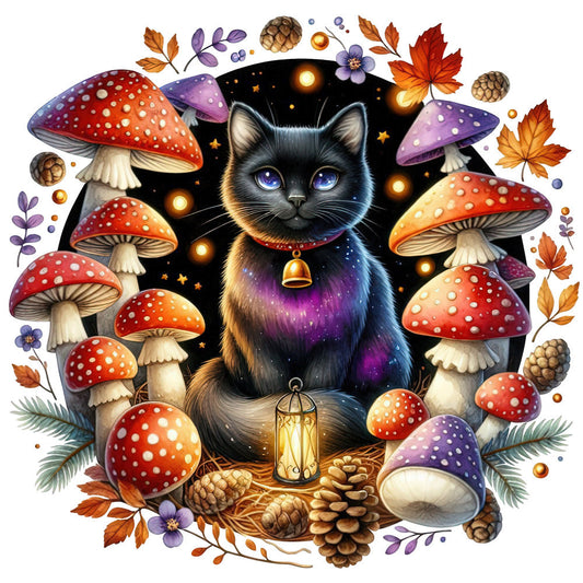 Autumn Cats Fabric Panel 79