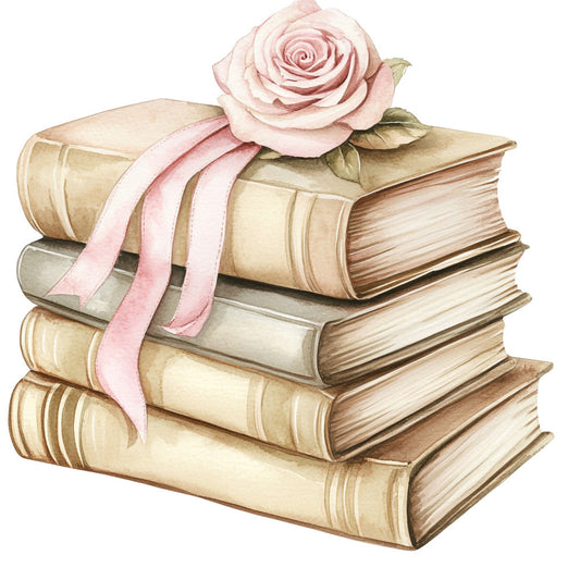 Shabby Chic Books Fabric Panel 9
