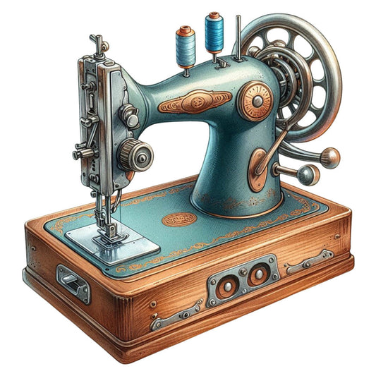 Vintage Sewing Machine Fabric Panel 9
