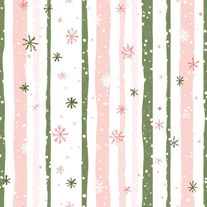 Sweet Pink Christmas Pattern 4 Quilting Cotton Fabric