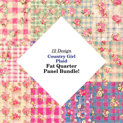 Country Girl Plaid Fat Quarter Bundle