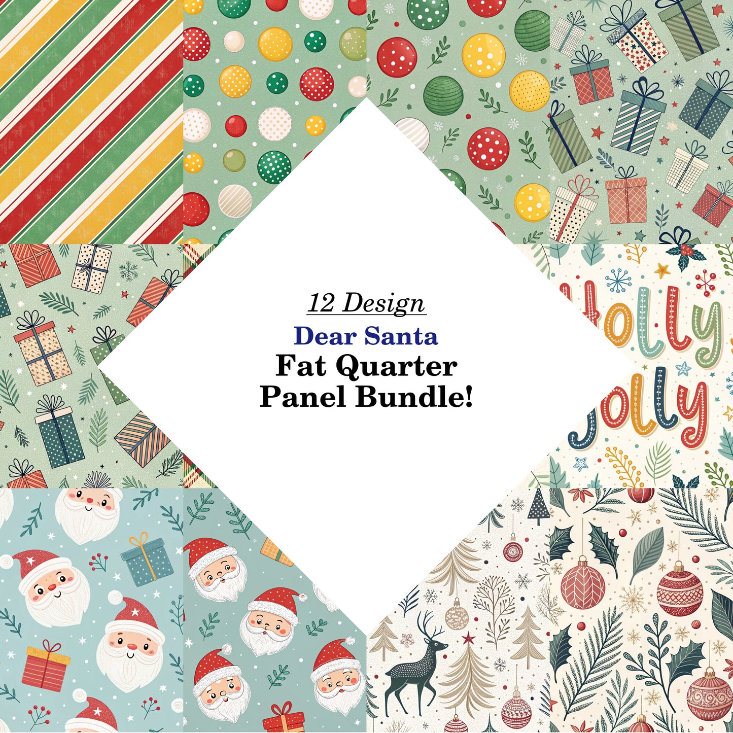 Dear Santa Fat Quarter Bundle
