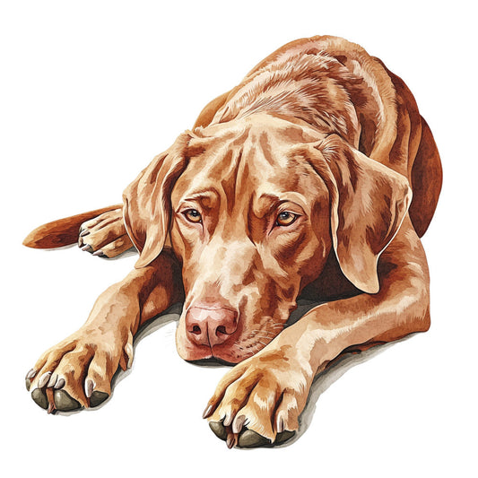 Watercolor Vizslas Fabric Panel 20