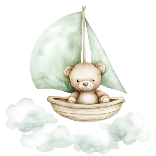 Nursery Teddy Bear Fabric Panel 28