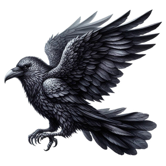 Gothic Raven Fabric Panel 12