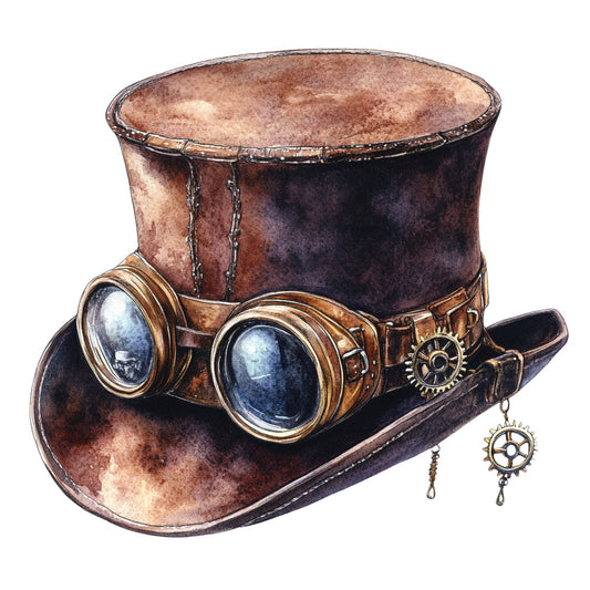 Victorian Steampunk Fabric Panel 33