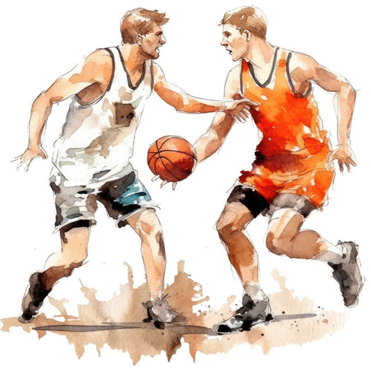 Basketball Game Fabric Panel 36