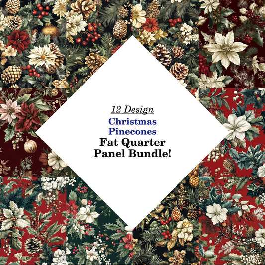 Christmas Pinecones Fat Quarter Bundle