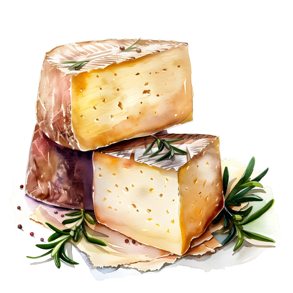 Watercolor Cheese Fabric Panel 63
