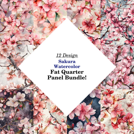 Sakura Watercolor Fat Quarter Bundle