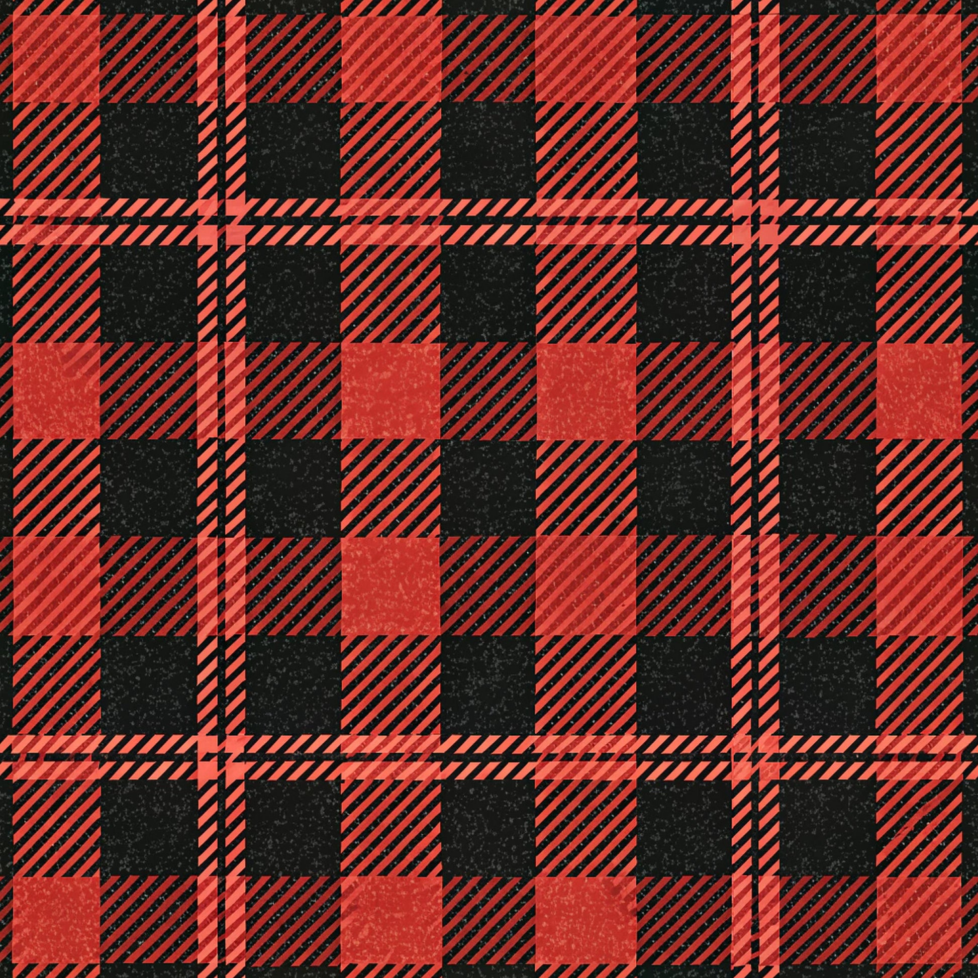 red, black, buffalo plaid, checkered pattern, gingham, plaid design, quilting cotton, fabric panel, diagonal stripes, geometric pattern, square blocks, two-tone, contrasting colors, rustic style, country pattern, lumberjack plaid, woven texture, alternating squares, cabin style, outdoor theme