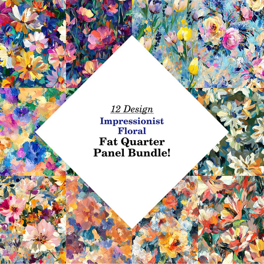 Impressionist Floral Fat Quarter Bundle