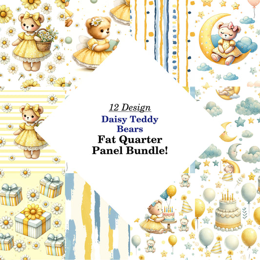 Daisy Teddy Bears Fat Quarter Bundle