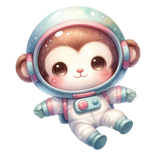 Astronaut Animal Space Fabric Panel 32